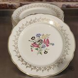 12 flat plates Digoin and Sarguemines Pamplona