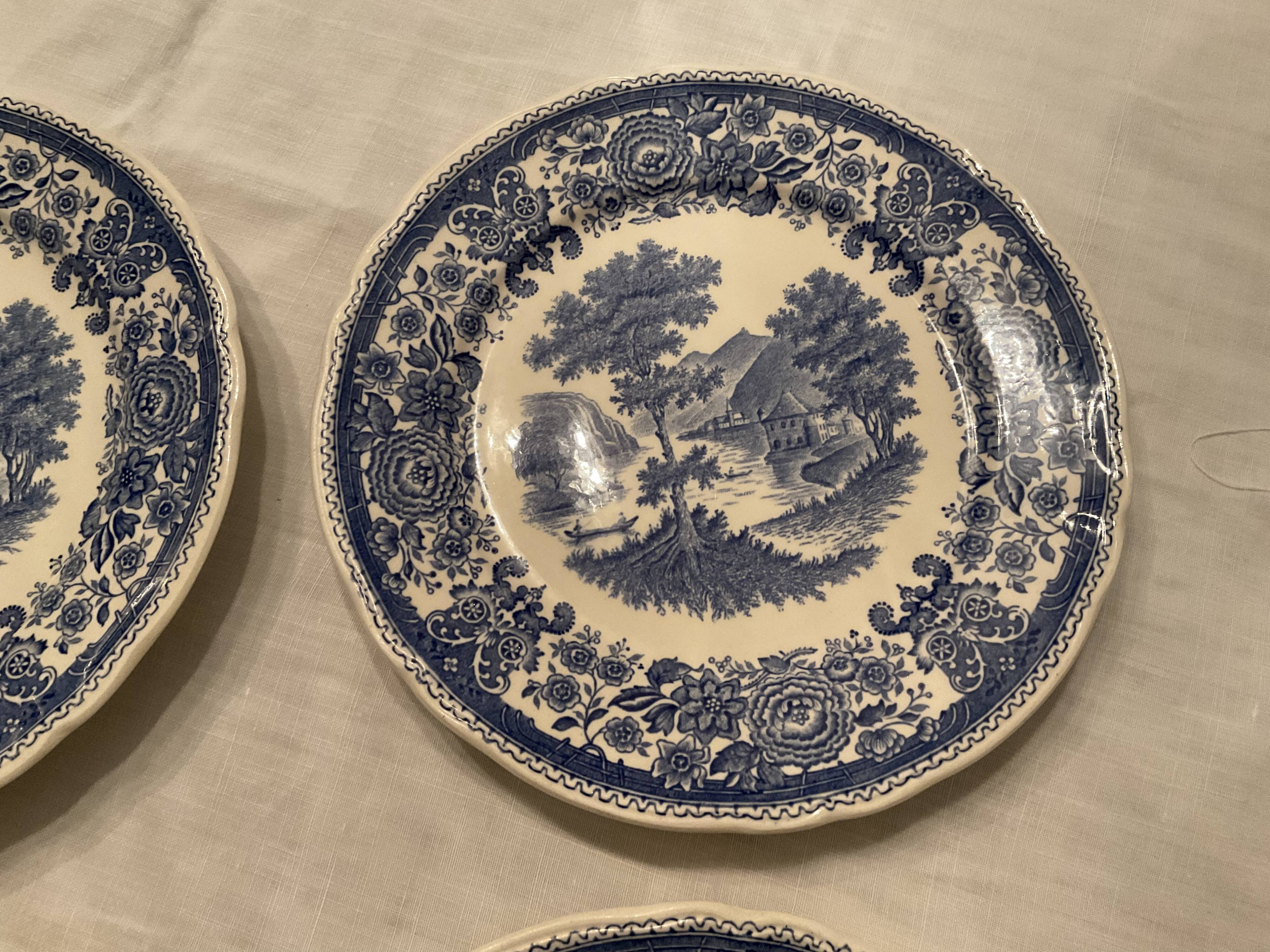 6 dessert plates. Burgeland . Villeroy and boch