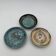 Set of Three Glazed Ceramic Bowls with Mythological Decoration, Pieces