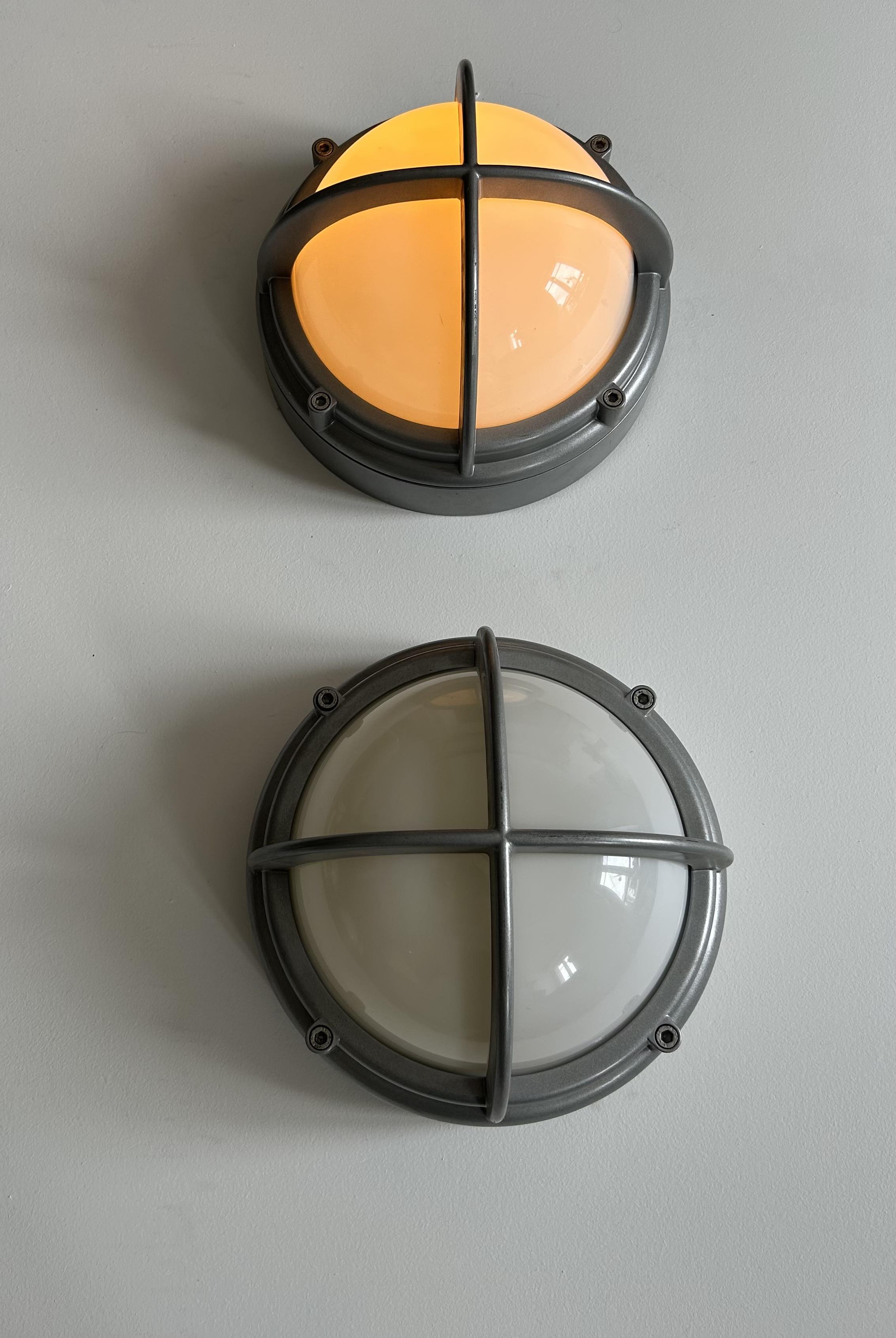 Pair of vintage SYOT, Louis Poulsen, aluminum