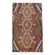 6x10 Kilim Multicolor Geometric Style Vintage Kilim Rug, 184x304 Cm