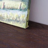 Oil on landscape canvas