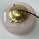 Old art-deco pendant lamp in pink opaline