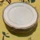 Antique dessert plates, 7 pieces, in real porcelain