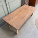 Large patinated farmhouse coffee table