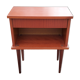 Bedside of the 60s in mahogany conical feet