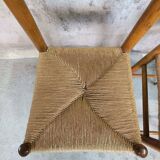Pair of straw chairs