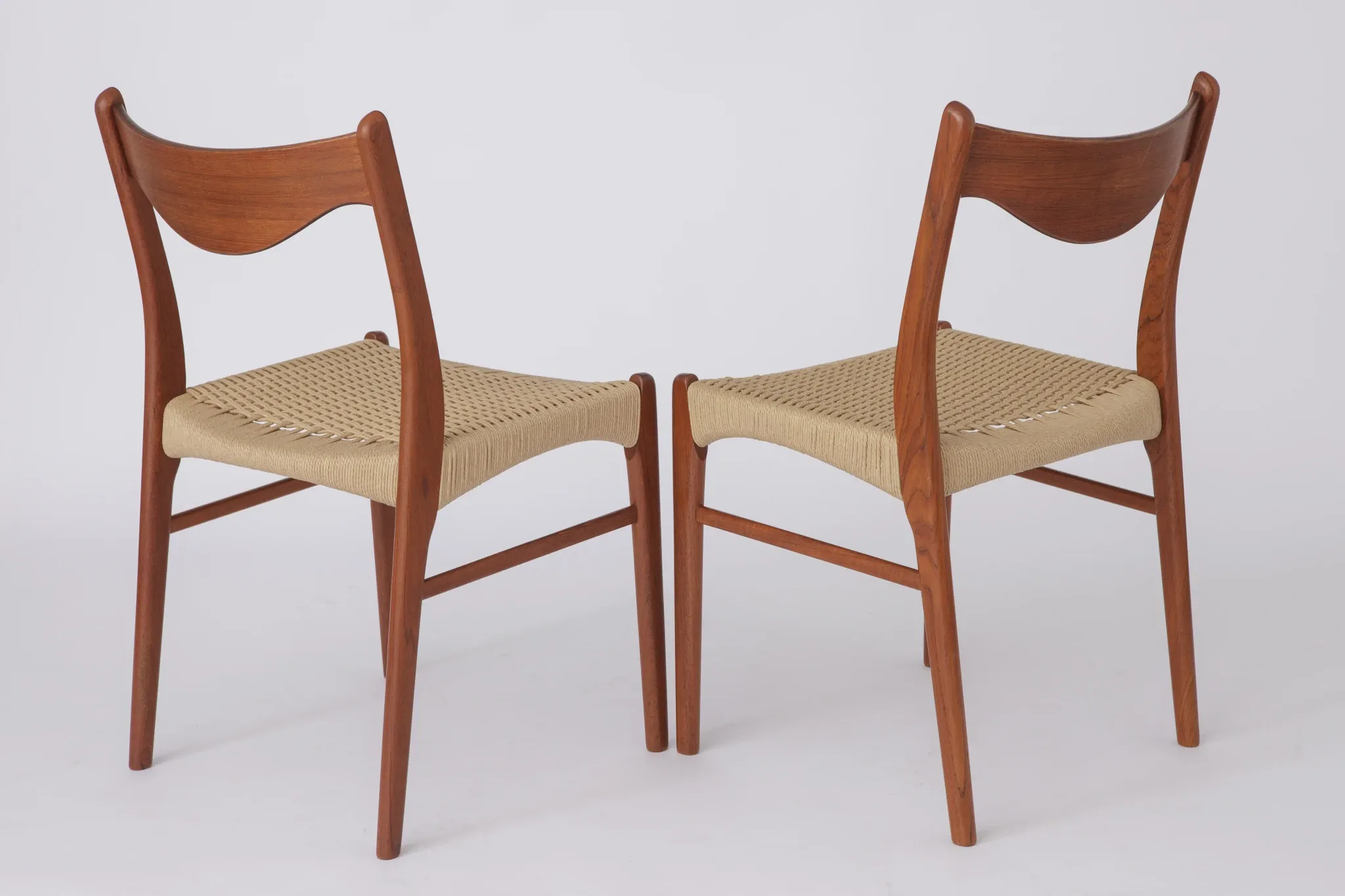 Set of 4 Arne Wahl Iversen Dining Chairs, Danish Mid Century Modern, 1960s
