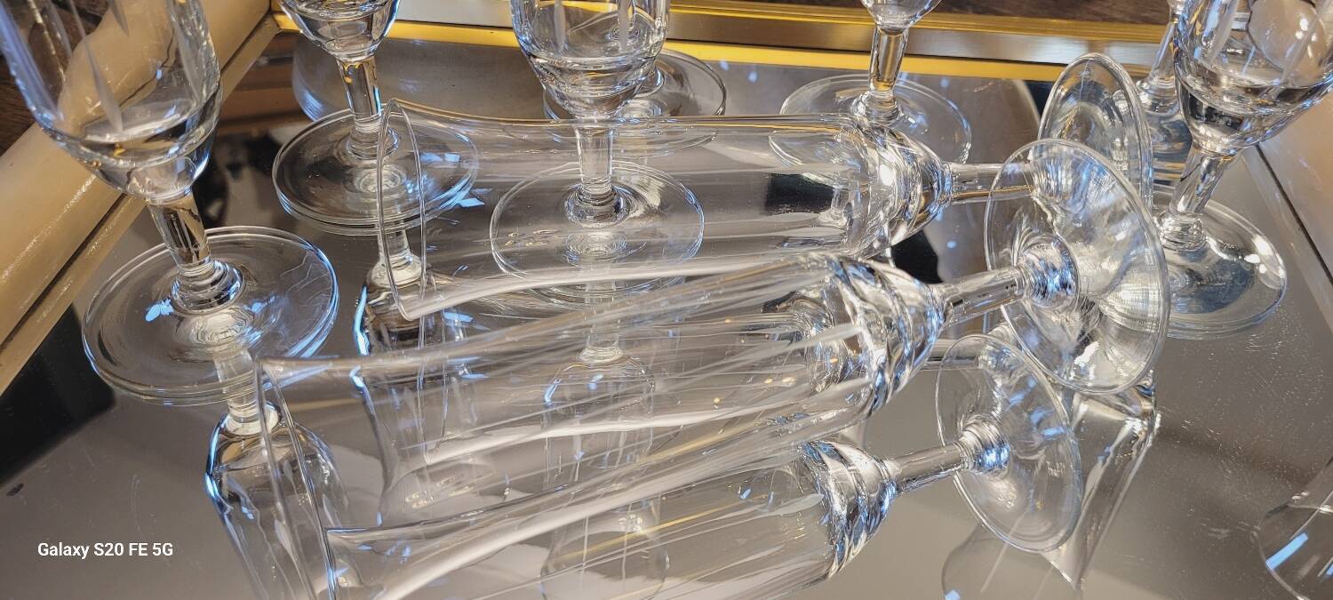 60's champagne flutes