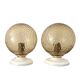 Pair of vintage globe wall lights