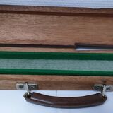 étui bois queue billard vintage