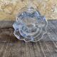 Set of 4 vintage conical moulded glass candle holders sully