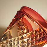 Baccarat Serpentine cut crystal glasses in gradient colors