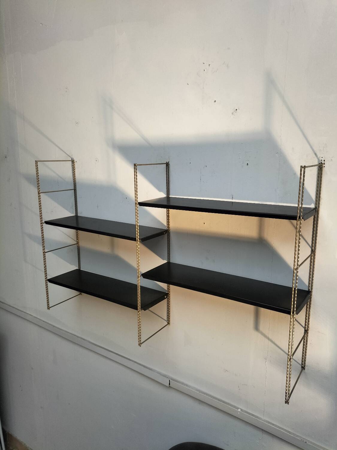 Metal wall shelf