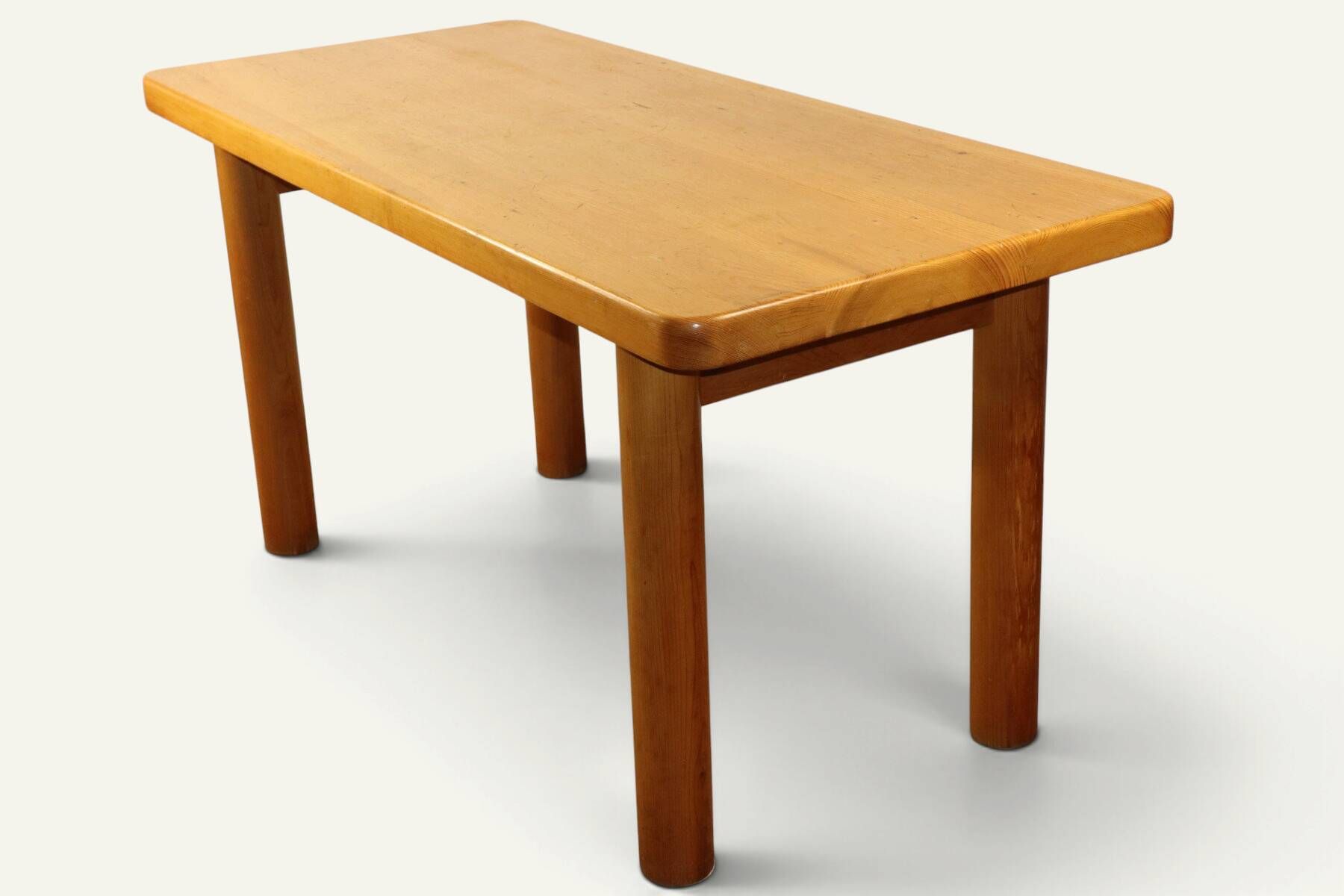 Table René Martin en pin massif moderniste, 1960