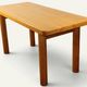 Table René Martin en pin massif moderniste, 1960