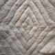 Carpet beni ouarain berbere ecru woven hands, 1m47 x 1m