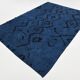 7x10 Midnight Blue Anatolian Wool Vintage Carpet, 204x296 Cm