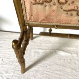 Fire screen, 19th century bamboo-style fireplace screen