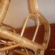 Armchair child vintage rattan wicker
