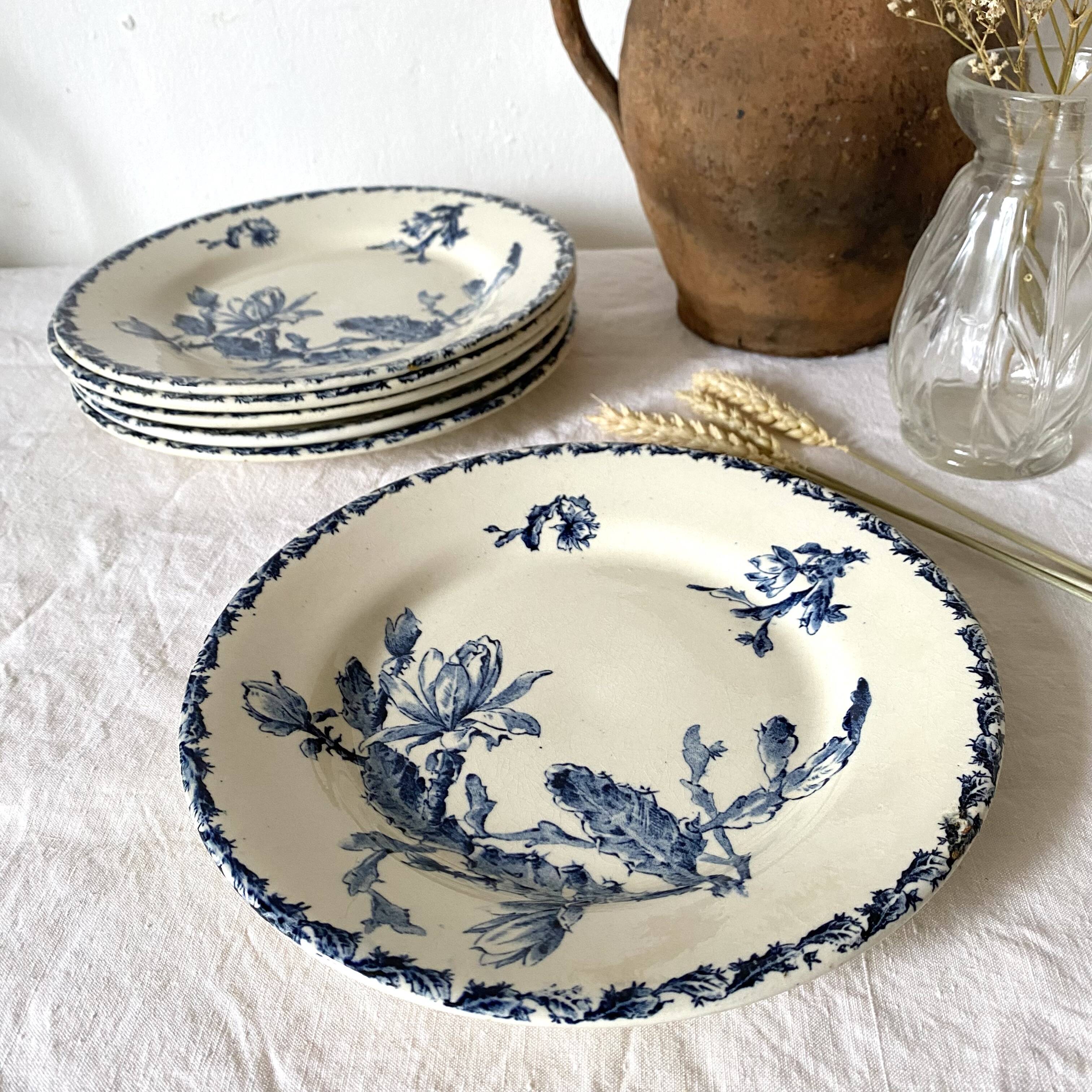 Gien porcelain plates - Cactus