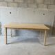 Large solid wood table – minimalist & authentic spirit