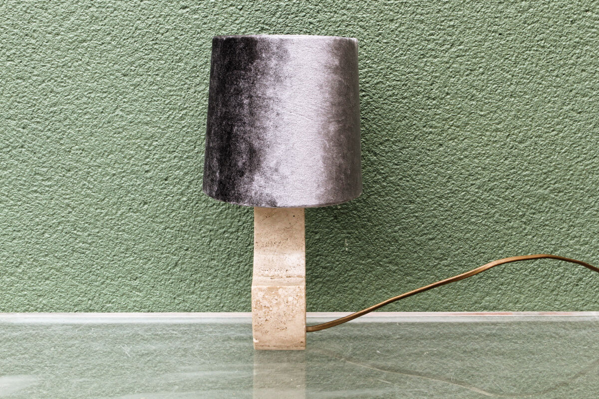 Travertine lamp, Fratelli Mannelli, Italy