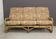 Three-seater rattan sofa from around 1970