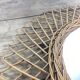 Vintage rattan sun mirror diameter 47cm