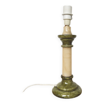 Pied de lampe colonne marbre albâtre
