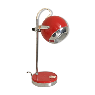 Red vintage eyeball lamp 60
