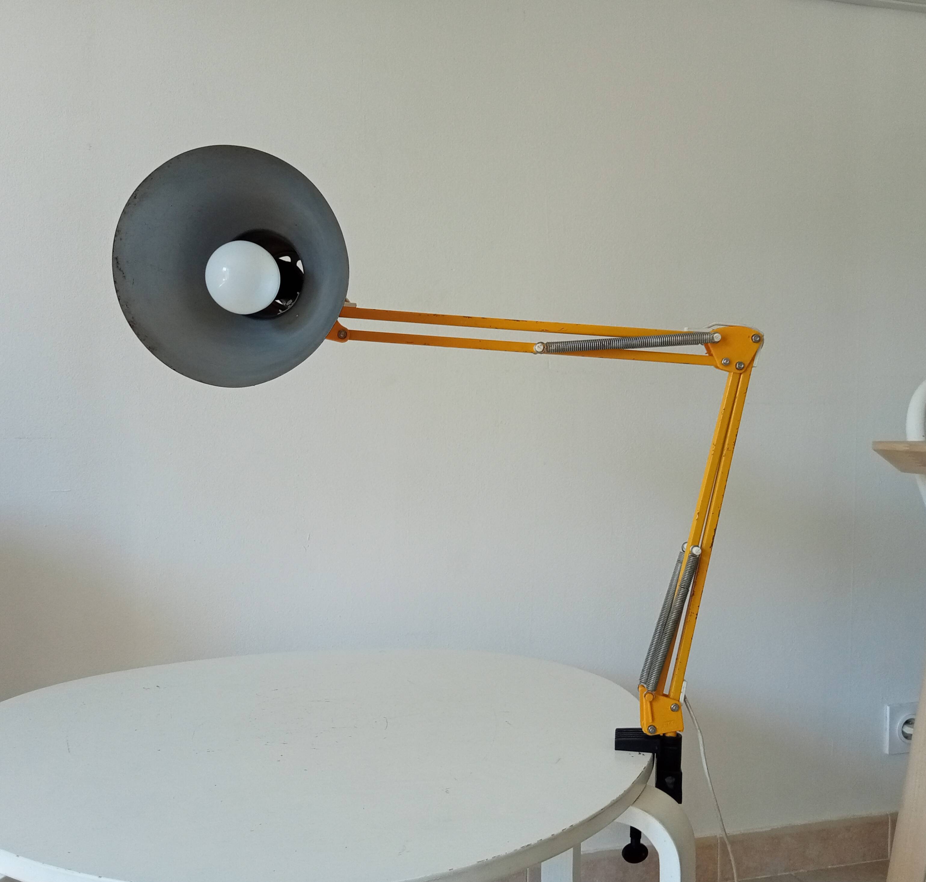 Vintage architect's lamp HCF Denmark 1970s
