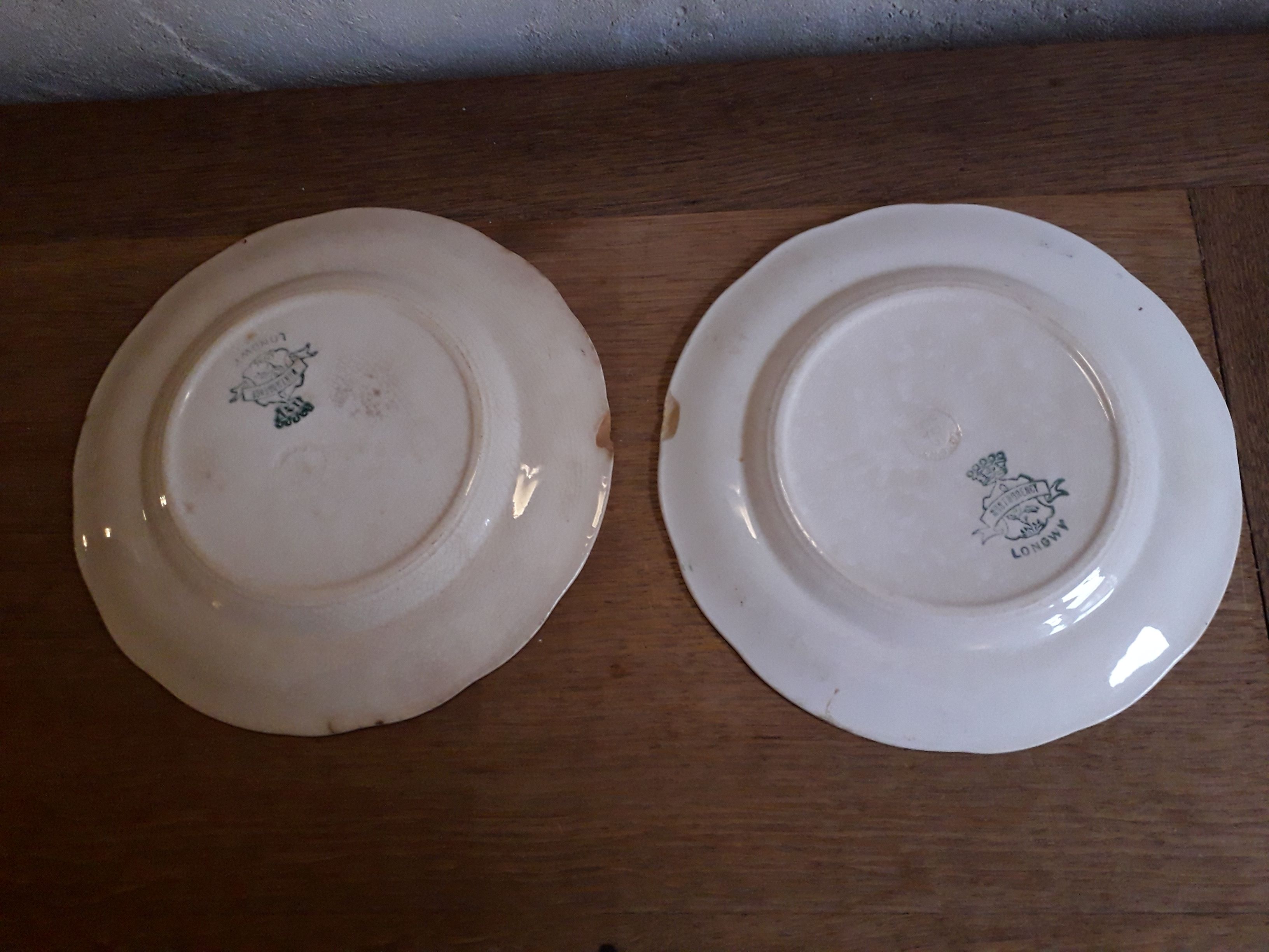 Set of 9 dessert plates Longwy moèle Montmorency end 19th