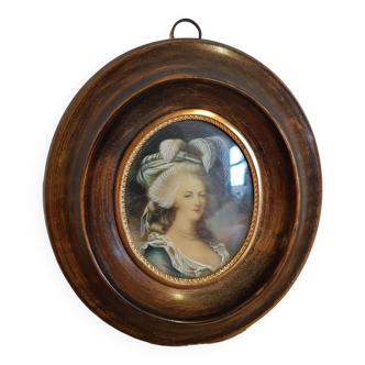 Miniature sur ivoire Marie-Antoinette