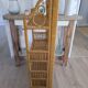 Folding rattan shelf