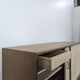 Modernist sideboard in oak with rattan doors.
