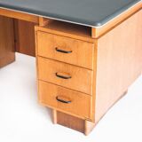 Vintage oak desk made by Burwood. France, 1950s