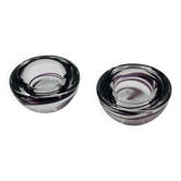 Set of two Kosta boda candlesticks by Anna Ehrner