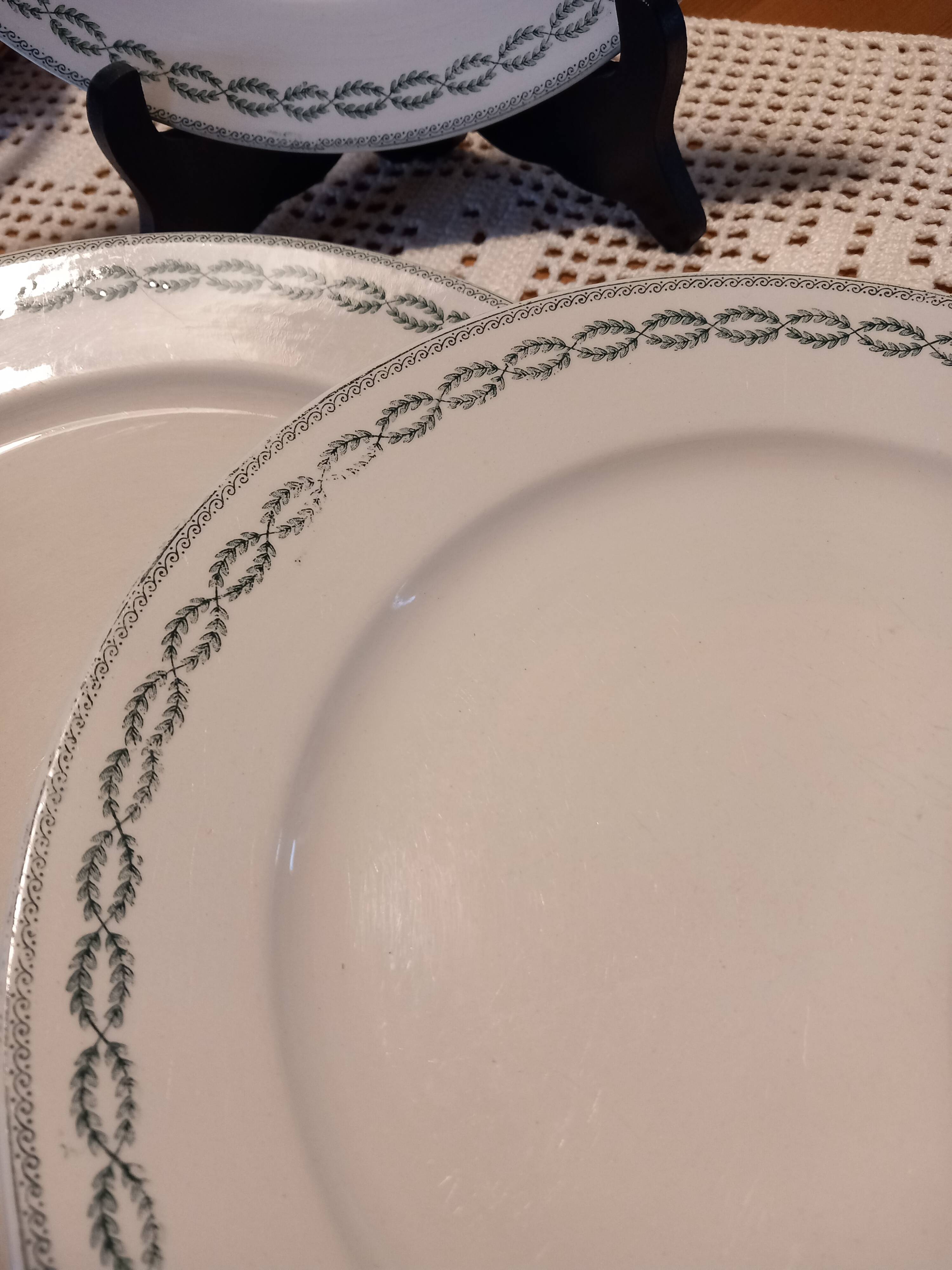 5 flat plates "Nobilis" Sarreguemines