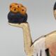 Women's cast iron subject 1930 art deco signature to identify polychrome