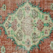 Anatolian handmade vintage rug 223 cm x 133 cm