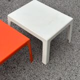 Pair of Space Age fiberglass coffee tables, Circa 1970