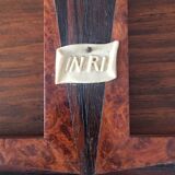 Crucifix en marqueterie de bois