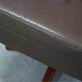 Leather ottoman chair, 1970