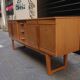 Wooden sideboard of the 70s u-shaped footing
