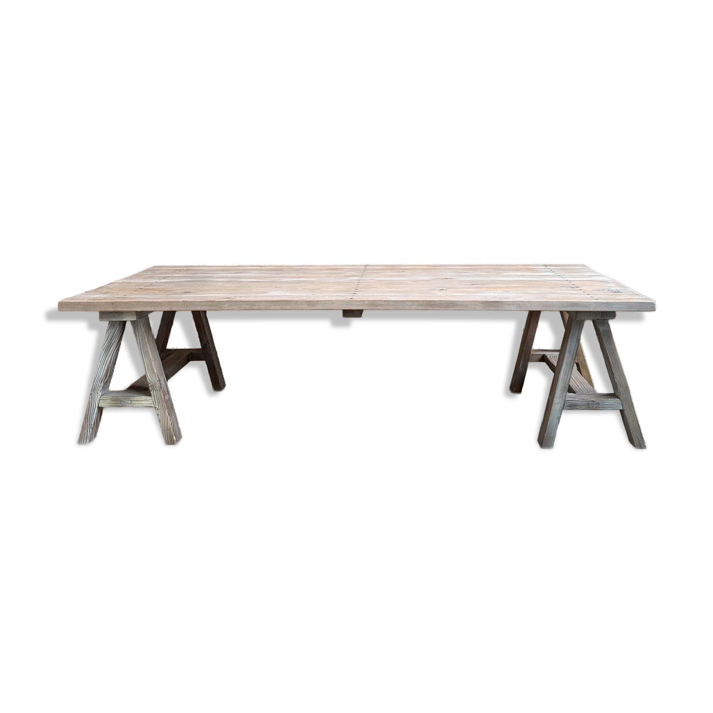 Trestle coffee table