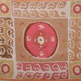 Hand knotted rug, vintage Turkish rug 121x130 cm