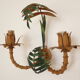 Vintage bamboo wall lamp
