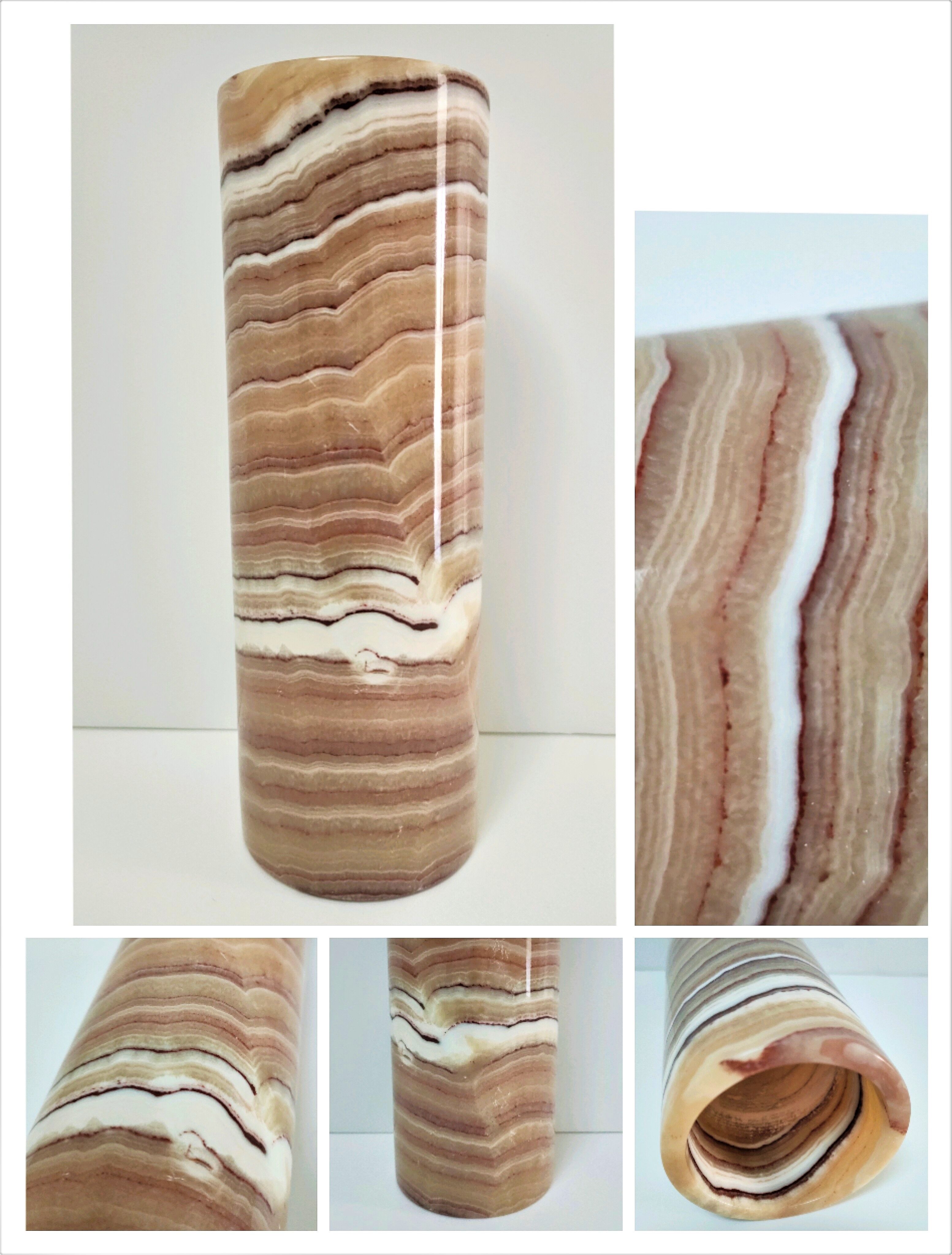 Vase roll onyx design 70s