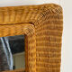 Rattan console desk with curved legs, 1970s